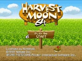 Harvest Moon 64 Title Screen